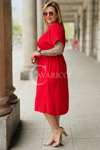 Kleid in Rot – Große Größen | Cavaricci.de