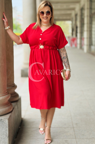 Kleid in Rot – Große Größen | Cavaricci.de