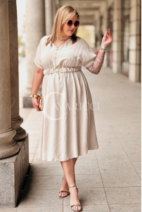 Kleid in Beige – Große Größen | Cavaricci.de