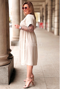 Kleid in Beige – Große Größen | Cavaricci.de