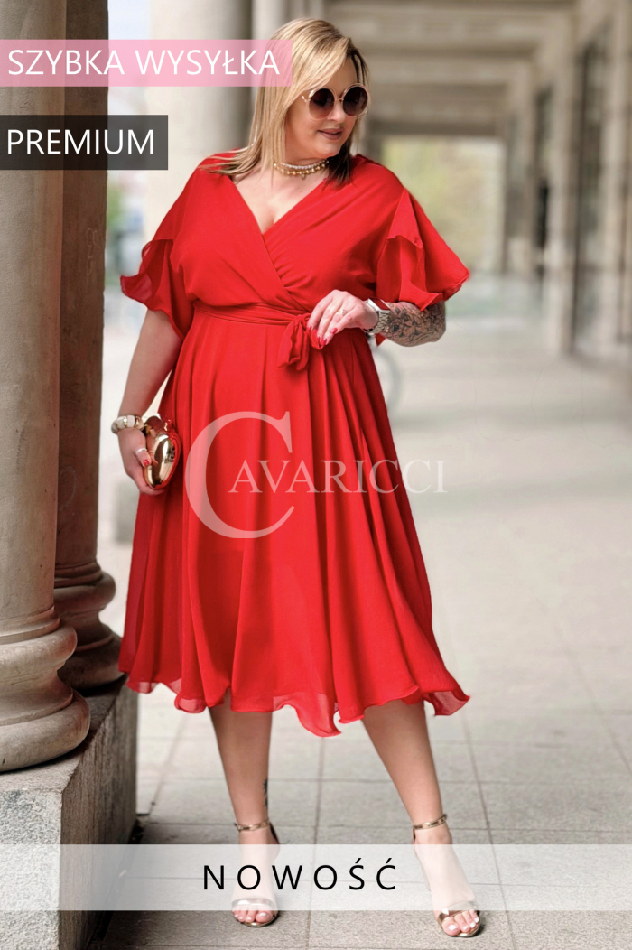 Kleid in Rot – Große Größen | Cavaricci.de
