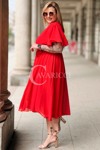 Kleid in Rot – Große Größen | Cavaricci.de