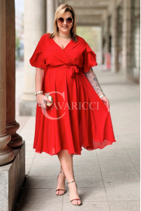 Kleid in Rot – Große Größen | Cavaricci.de