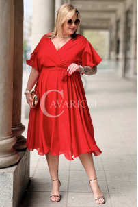 Kleid in Rot – Große Größen | Cavaricci.de