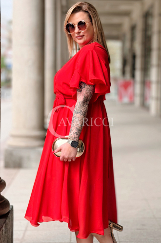 Kleid in Rot – Große Größen | Cavaricci.de