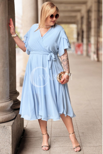 Kleid in Hellblau – Große Größen | Cavaricci.de