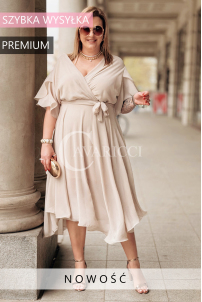 Kleid in Beige – Große Größen | Cavaricci.de
