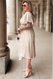 Kleid in Beige – Große Größen | Cavaricci.de