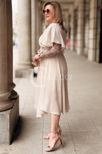 Kleid in Beige – Große Größen | Cavaricci.de