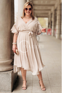 Kleid in Beige – Große Größen | Cavaricci.de