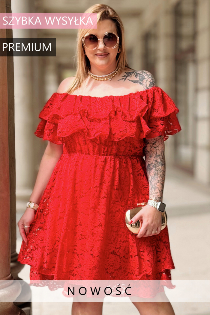 Kleid in Rot – Große Größen | Cavaricci.de