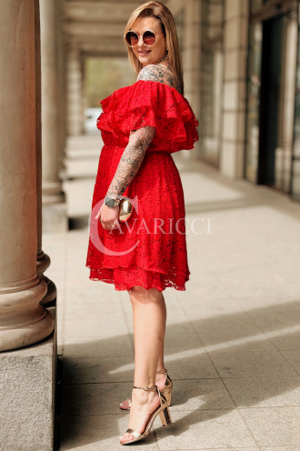 Kleid in Rot – Große Größen | Cavaricci.de