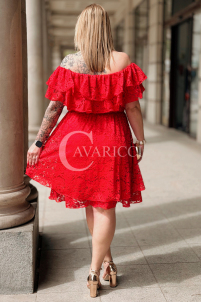 Kleid in Rot – Große Größen | Cavaricci.de