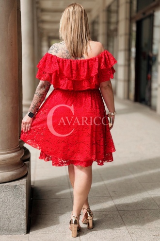 Kleid in Rot – Große Größen | Cavaricci.de