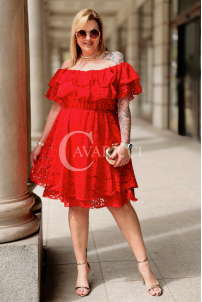 Kleid in Rot – Große Größen | Cavaricci.de