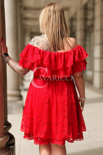 Kleid in Rot – Große Größen | Cavaricci.de