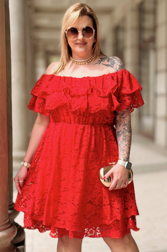 Kleid in Rot – Große Größen | Cavaricci.de