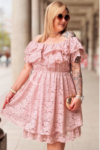 Kleid in Rosa – Große Größen | Cavaricci.de