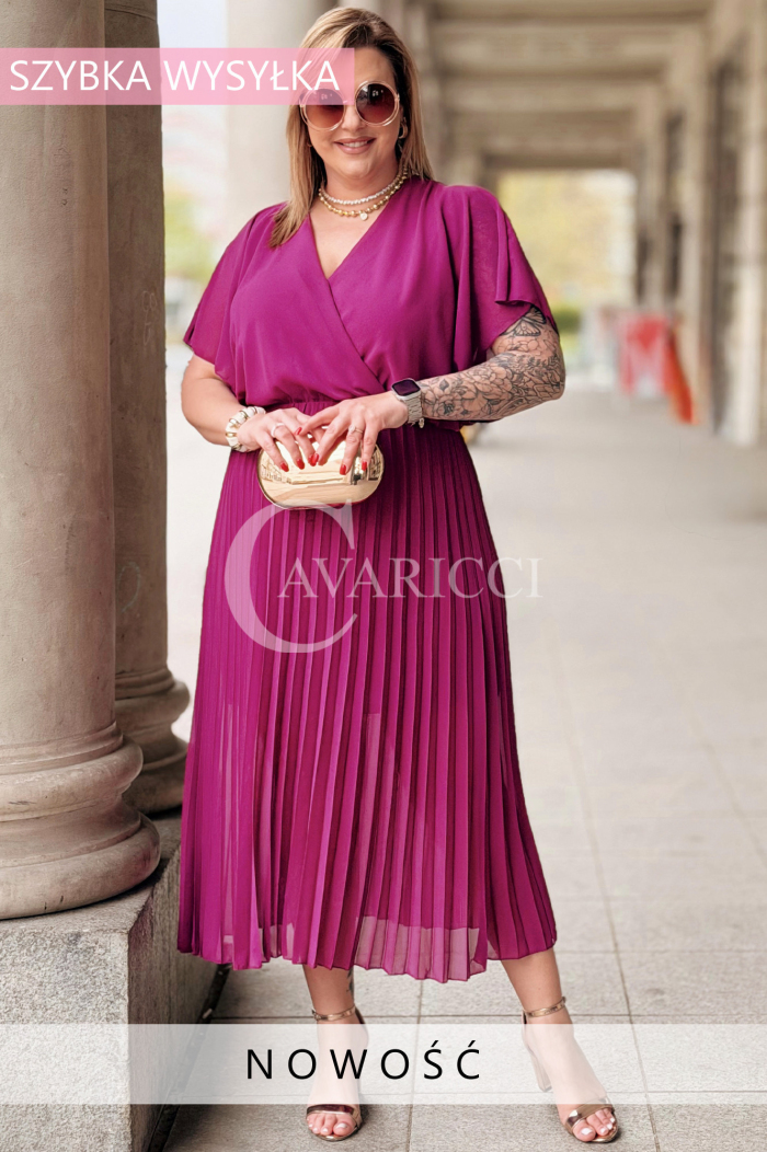 Kleid in Purpur – Große Größen | Cavaricci.de