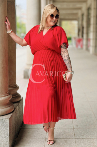 Kleid in Rot – Große Größen | Cavaricci.de