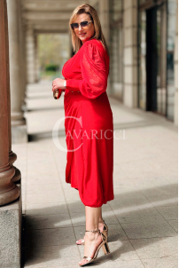 Kleid in Rot – Große Größen | Cavaricci.de