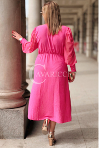 Kleid in Fuchsia – Große Größen | Cavaricci.de