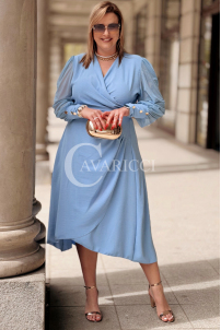 Kleid in Hellblau – Große Größen | Cavaricci.de