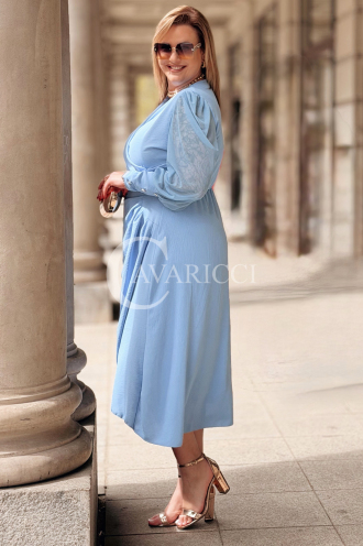 Kleid in Hellblau – Große Größen | Cavaricci.de