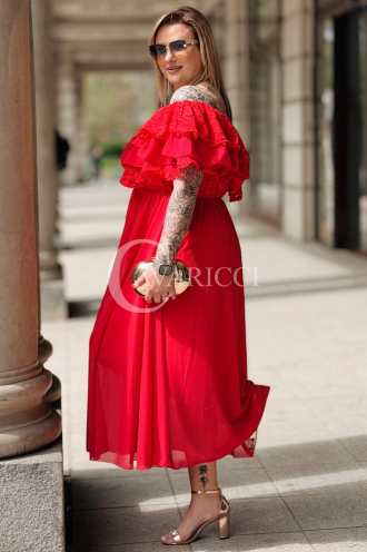 Kleid in Rot – Große Größen | Cavaricci.de