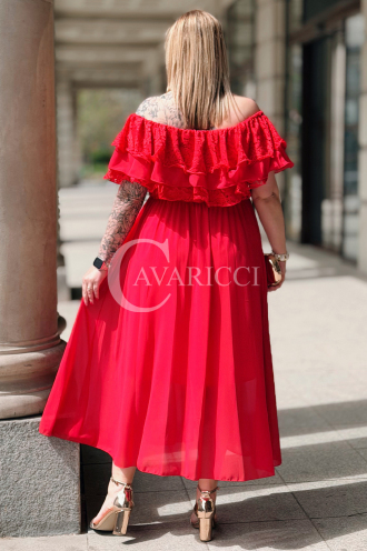 Kleid in Rot – Große Größen | Cavaricci.de
