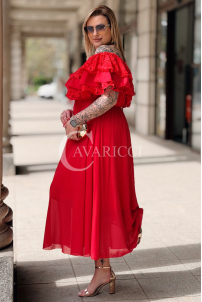 Kleid in Rot – Große Größen | Cavaricci.de