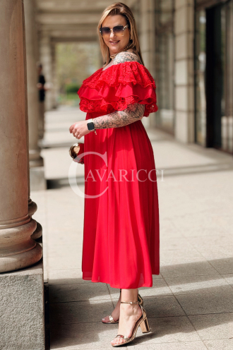 Kleid in Rot – Große Größen | Cavaricci.de