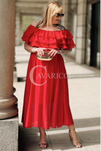 Kleid in Rot – Große Größen | Cavaricci.de
