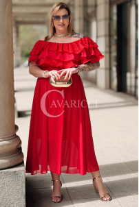 Kleid in Rot – Große Größen | Cavaricci.de