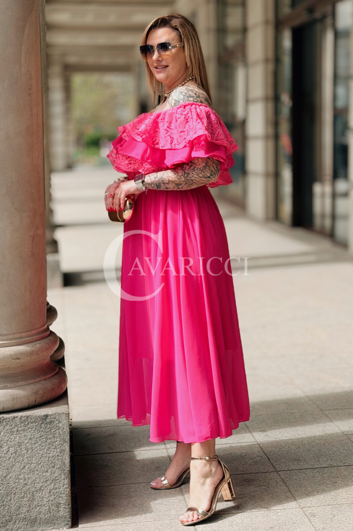 Kleid in Fuchsia – Große Größen | Cavaricci.de