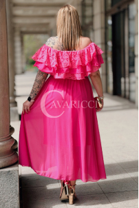 Kleid in Fuchsia – Große Größen | Cavaricci.de