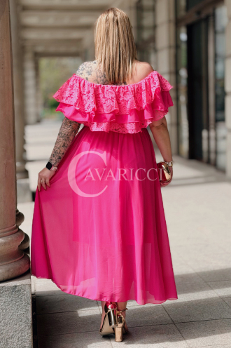 Kleid in Fuchsia – Große Größen | Cavaricci.de