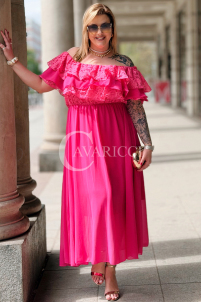 Kleid in Fuchsia – Große Größen | Cavaricci.de