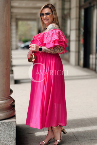 Kleid in Fuchsia – Große Größen | Cavaricci.de