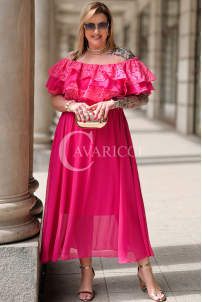 Kleid in Fuchsia – Große Größen | Cavaricci.de