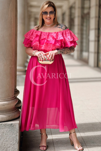 Kleid in Fuchsia – Große Größen | Cavaricci.de