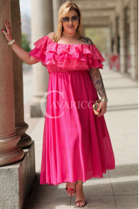 Kleid in Fuchsia – Große Größen | Cavaricci.de
