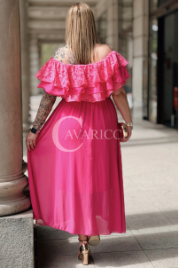 Kleid in Fuchsia – Große Größen | Cavaricci.de