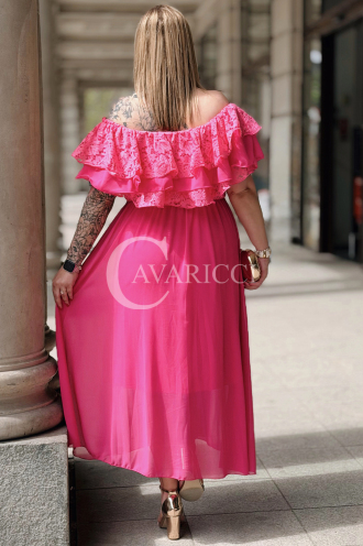 Kleid in Fuchsia – Große Größen | Cavaricci.de