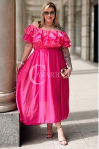 Kleid in Fuchsia – Große Größen | Cavaricci.de