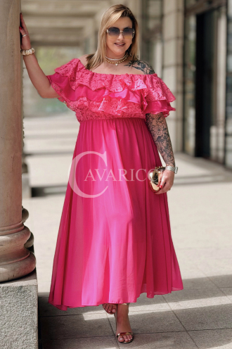 Kleid in Fuchsia – Große Größen | Cavaricci.de