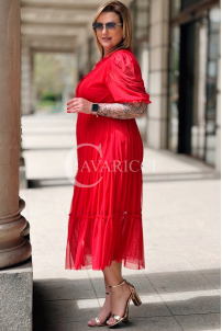 Kleid in Rot – Große Größen | Cavaricci.de