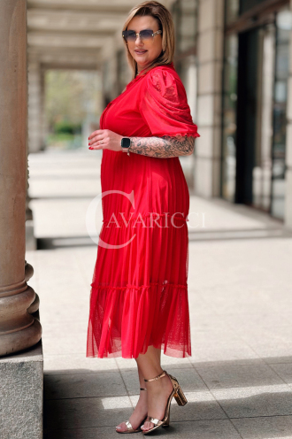 Kleid in Rot – Große Größen | Cavaricci.de
