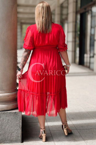 Kleid in Rot – Große Größen | Cavaricci.de