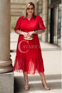 Kleid in Rot – Große Größen | Cavaricci.de